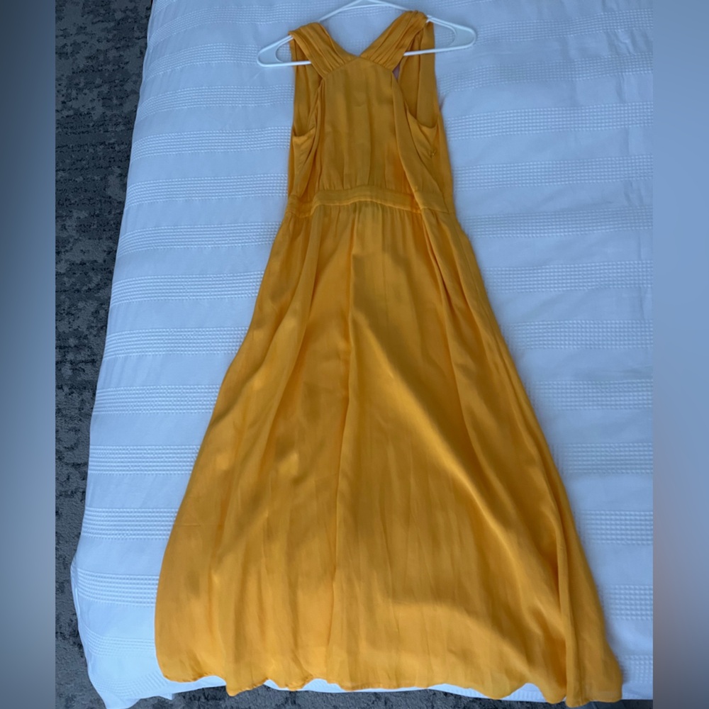 & Other Stories Vibrant Yellow Backless Dress